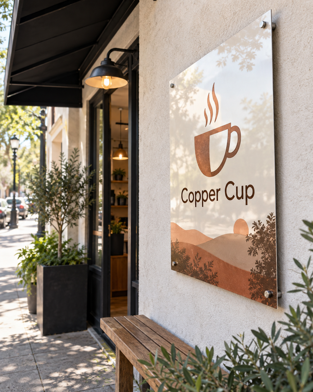 Metal signage, Clear Gloss