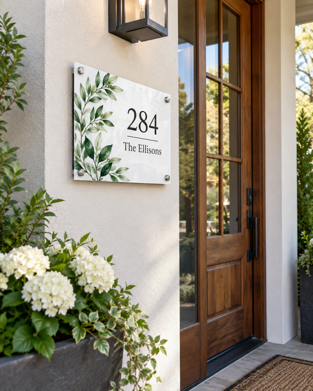 Metal signage, White Gloss