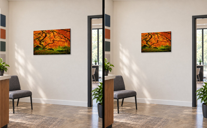 30x45 and 24x36 Reseller Display Prints side by side.